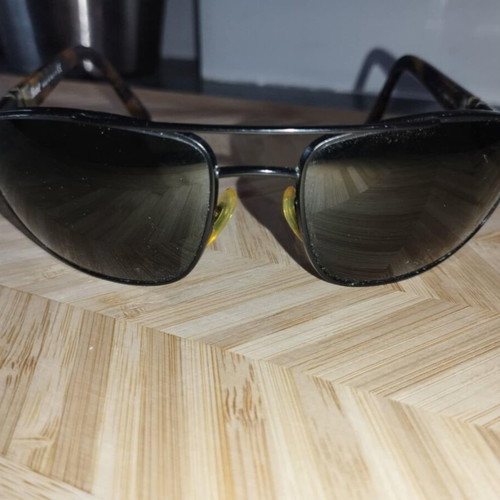 Persol men's sunglasses used, black and brown