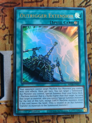 Κάρτα Yu-Gi-Oh! Outrigger Extension Continuous Spell, άριστη κατάσταση