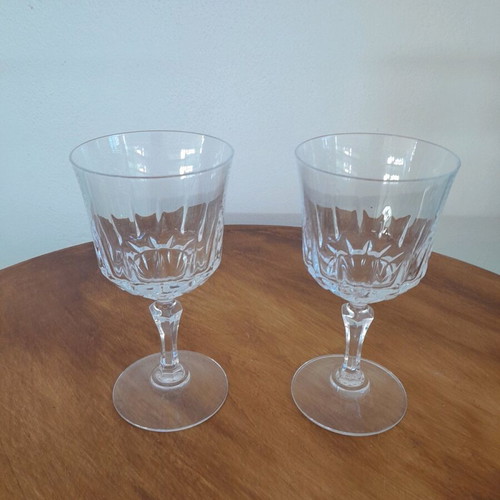 Vintage crystal wine glasses 2 pieces like new