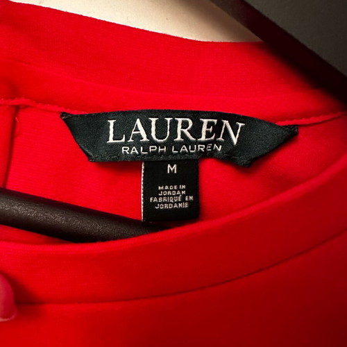 Lauren Ralph Lauren dress like new, size M, red with gold buttons