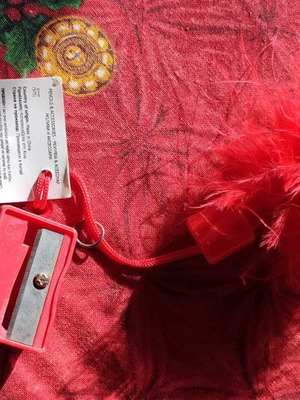 Pencil sharpener with decorative feather new