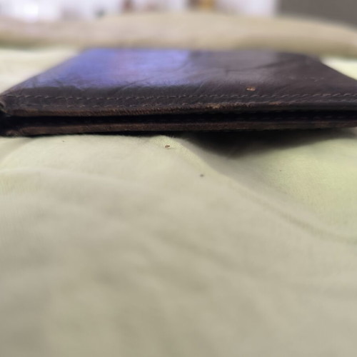 Dockers men's leather wallet used, brown bifold design
