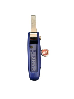 Fiat key shell replacement 3 button blue new