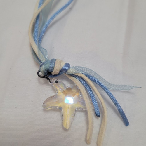 Starfish necklace, summer style, women's