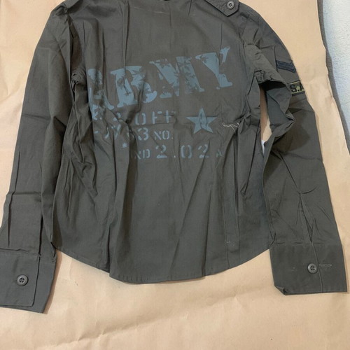 Children's Army Style Shirt new, multicolor green