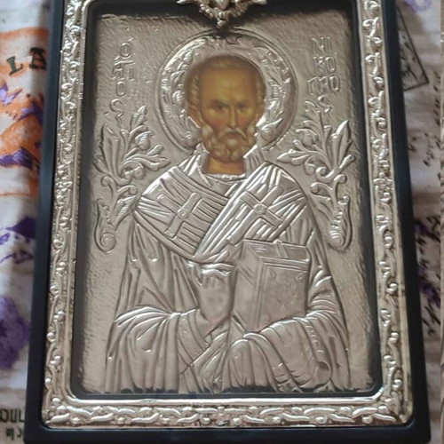 Silver religious icon like new