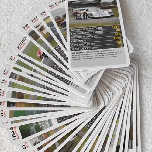 Top Trumps 30 Racing Cars Shell like new