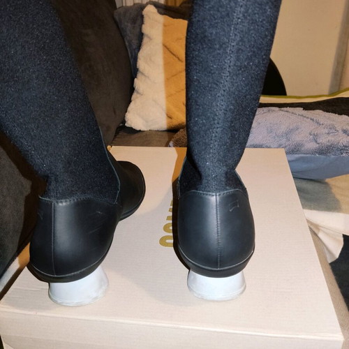 Camper women's boots like new, size 39, black with blue heel