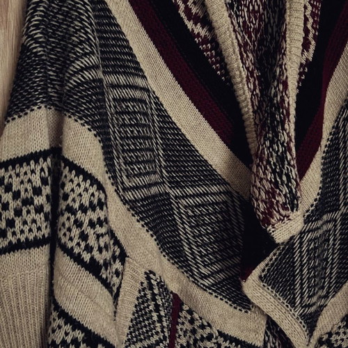 Toi Moi knitted cardigan used, vintage multicolor, size M/L