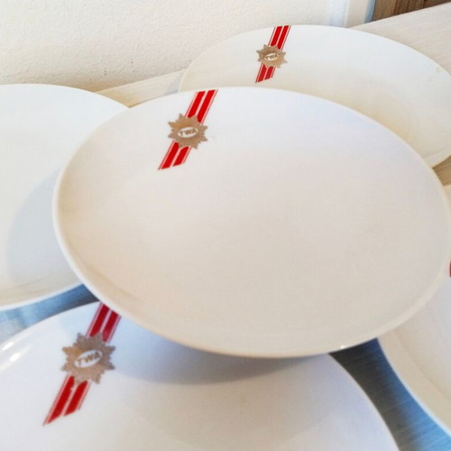 Set of 6 TWA collectible plates 15 cm diameter like new