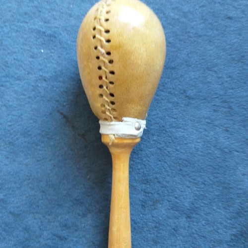Leather maracas, two pairs salsa model