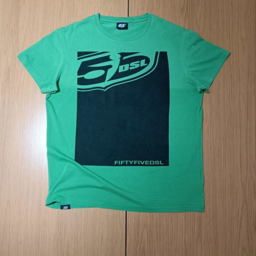 Diesel 55DSL Big Logo Vintage T-shirt size M like new green