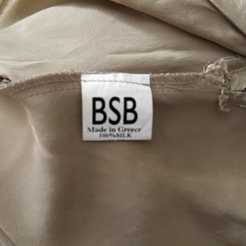 BsB Silk lingerie-style top in gold beige