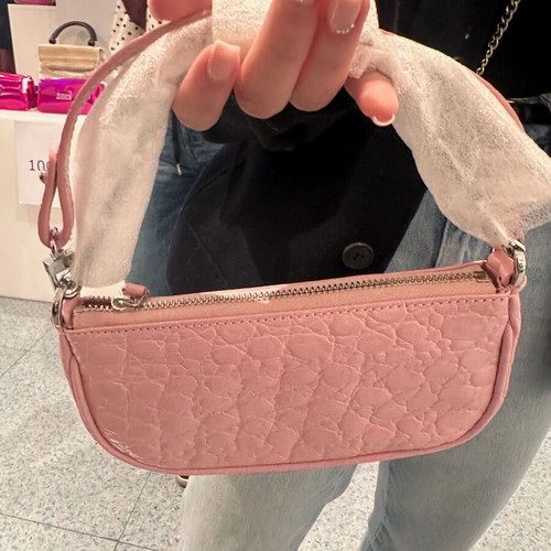 By Far Mini Rachel pink shoulder bag new