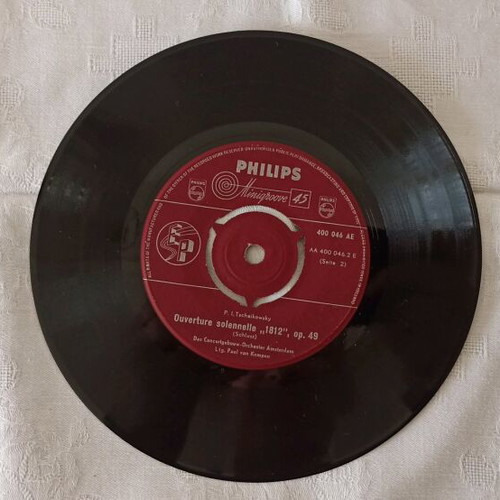Pack of 9 authentic 45 RPM vinyl records classical music used