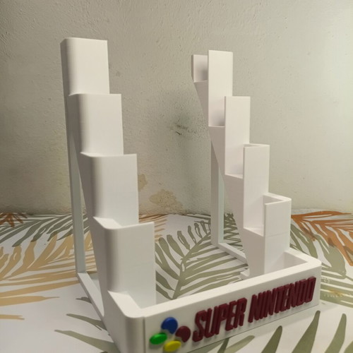 Super Nintendo Cartridge Holder for 5 Cartridges new