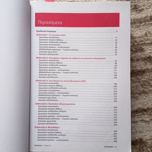 Biologia G' Lykeiou textbook used, Metaihmio edition