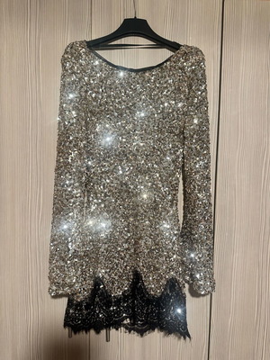 Lumina dress with sequins and lace like new, size S/M