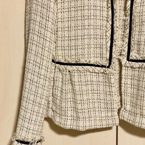 Zara Tweed Jacket like new, classic black and white summer style