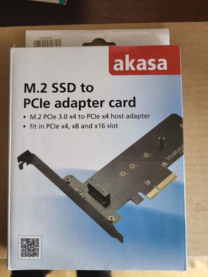 Akasa AK-PCCM2P-01 M.2 SSD to PCIe adapter card new