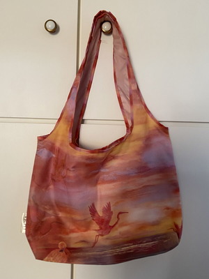 Vichy Nidodileda tote bag, multicolor orange