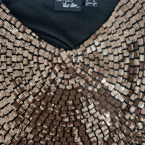Sequin top Esmara like new, beige, size XL