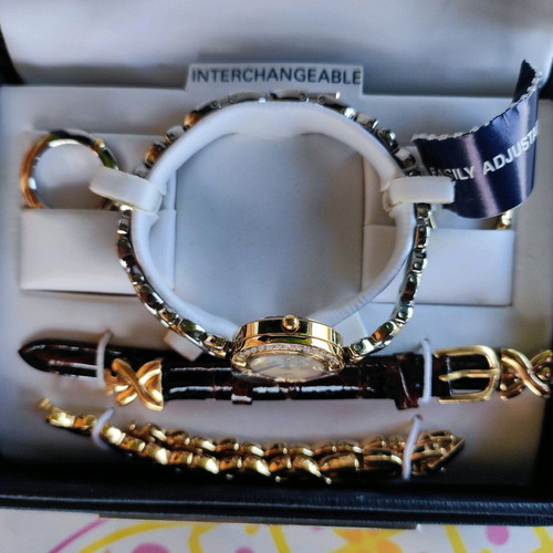 Anne Klein women's watch new with 3 interchangeable faces and straps