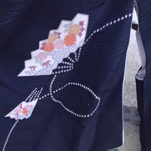 Embroidered kimono used, size S-M