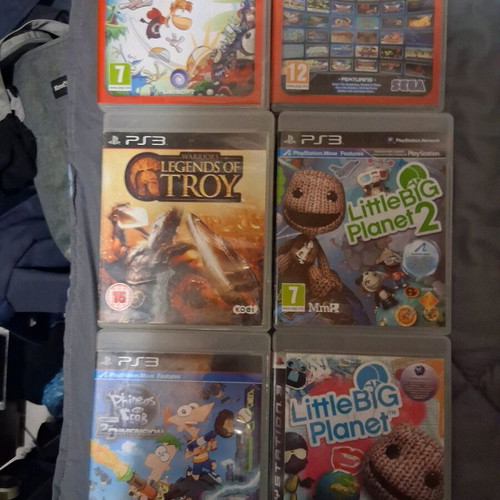 PS3 games used, collection of 18 pieces