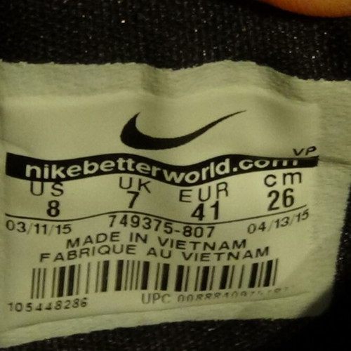 Nike KD 8 basketball shoes used, size 41, orange-black