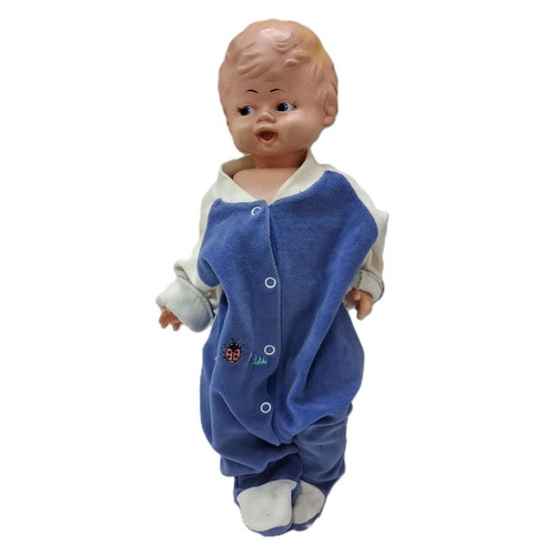 Vintage baby doll 43 cm used, vinyl and rubber