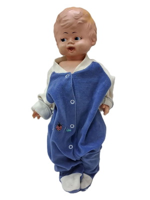 Vintage baby doll 43 cm used, vinyl and rubber