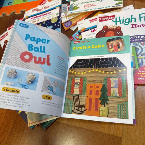 Highlights children's activity magazines 2-6 years new, 2-year subscription