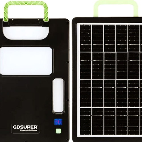 Ηλιακό Power Station 10.000mAh 15W με LED φωτισμό και USB Type-C