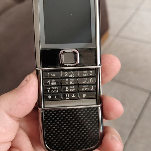 Nokia 8800 Carbon Arte used, silver, no battery included