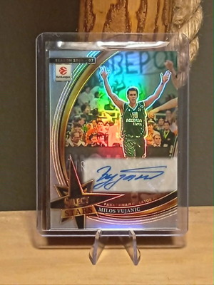 2025/26 Panini Select Euroleague Milos Vujanic Auto Stars card like new