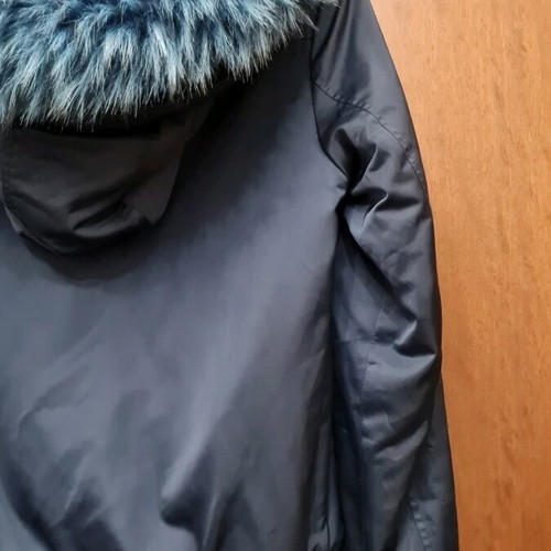 Desiree waterproof jacket with detachable hood like new, blue, sizes S and M