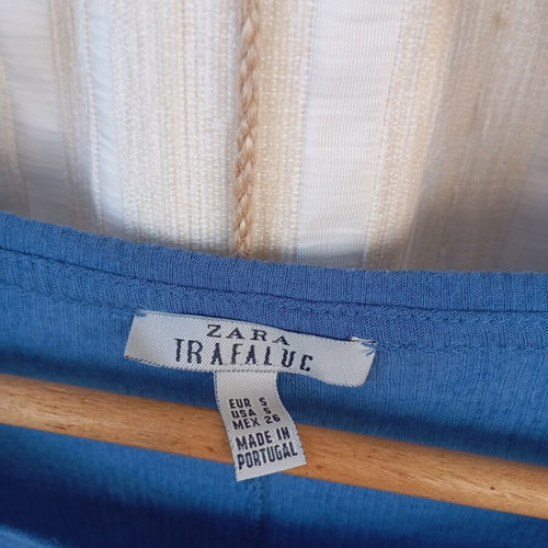 Summer top Zara like new, ribbed texture, size S