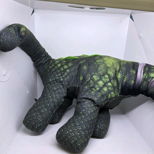 Plush dinosaur used
