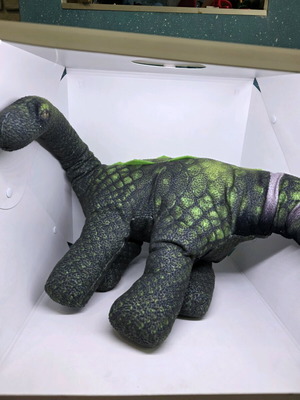 Plush dinosaur used
