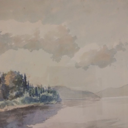 Painting Kerkyra Landscape Watercolor used