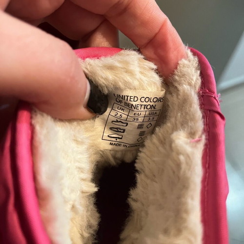 Benetton children's winter boots size 35 pink new