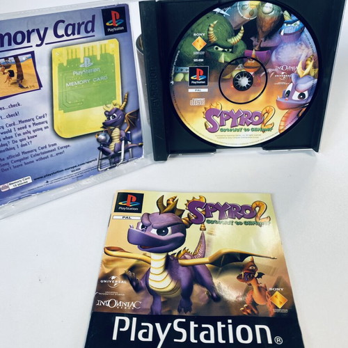 Spyro 2 Gateway to Glimmer PlayStation 1 PS1 game used, complete, English