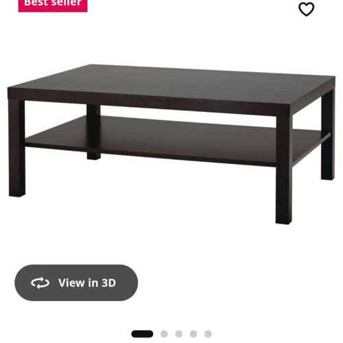 IKEA LACK coffee table like new, black/brown, 118×78 cm