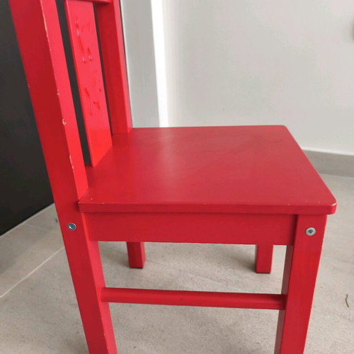 KRITTER IKEA red children's chair used