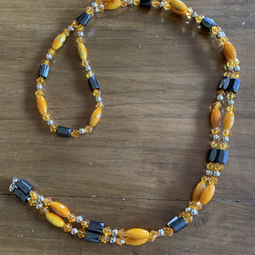 Magnetic Necklace or Bracelet 80cm with Hematite and Beads new