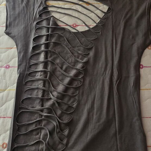 Rock star blouse Aggressive like new, size L, black and gray