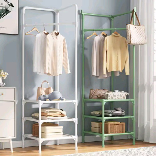 Metal corner hanger floor shelf with 3 shelves new