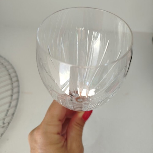 Christofle Crystal Glasses set of 5 like new