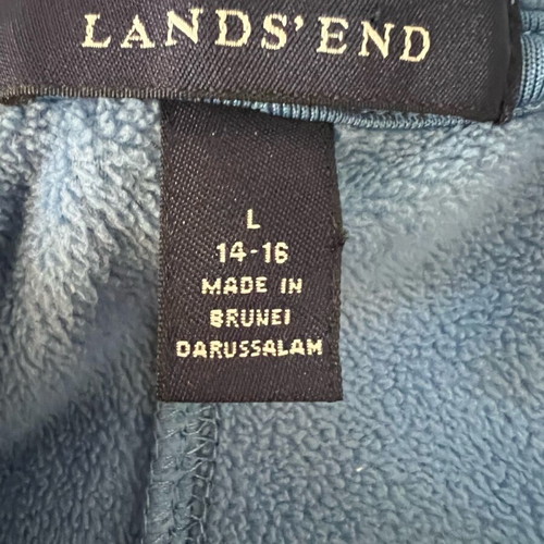 Fleece jacket women's XL-L blue new Lands End